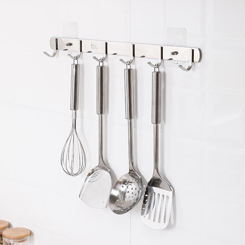 Strong Clear Self Adhesive Wall Hooks 10 Pack