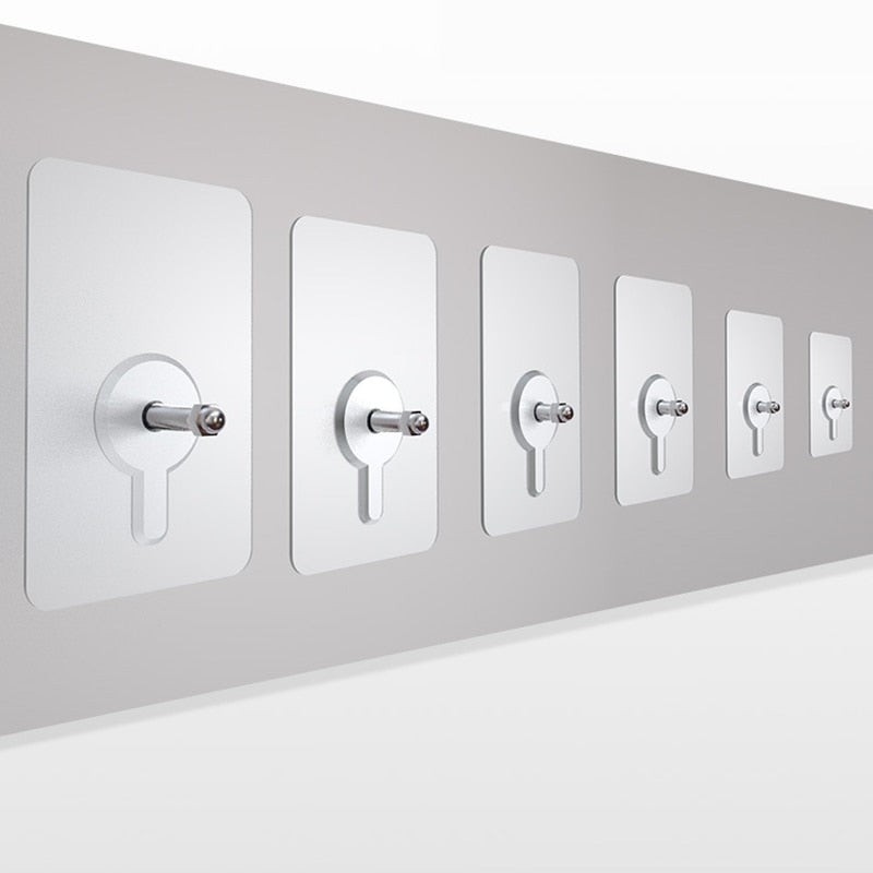 Strong Clear Self Adhesive Wall Hooks 10 Pack