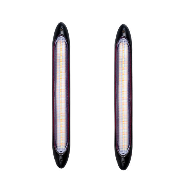 Bright 2PCS Car LED Turn Signal Light Strips Waterproof