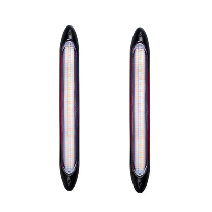 Bright 2PCS Car LED Turn Signal Light Strips Waterproof