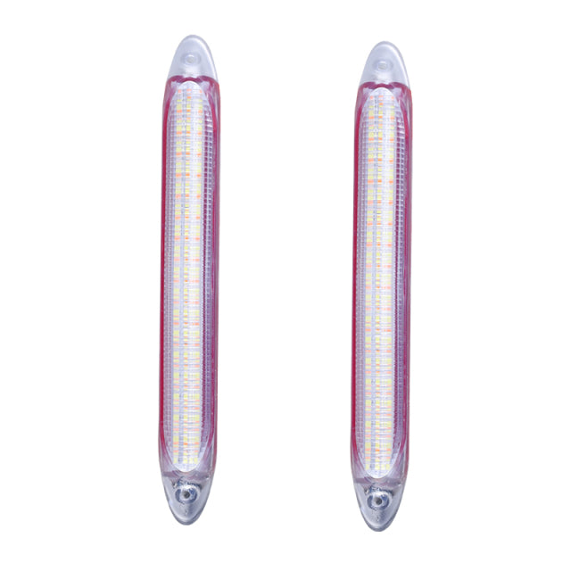 Bright 2PCS Car LED Turn Signal Light Strips Waterproof
