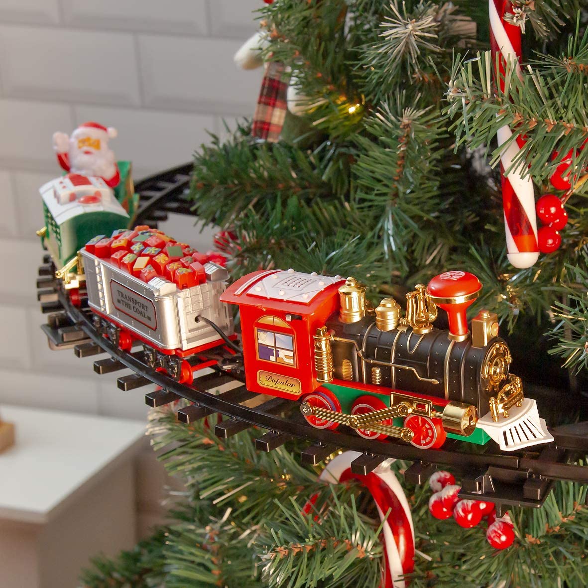 Classic Holiday Train Track Set