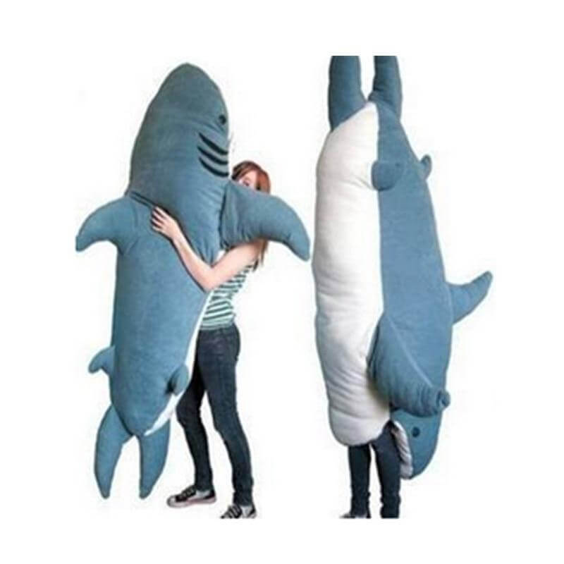 Cuddly Shark Plush Kids Sleeping Bag - Luxicro