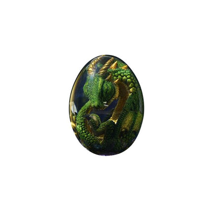 Vibrant Glass Dragon Figurine Decor