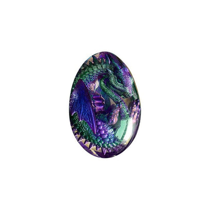 Vibrant Glass Dragon Figurine Decor