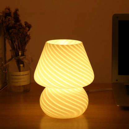 Stunning Mushroom Glass Desk Lamp - Luxicro
