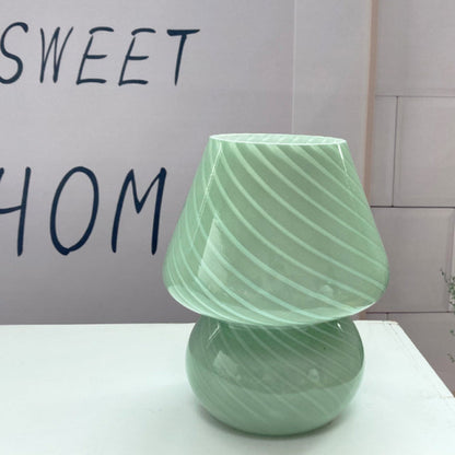 Stunning Mushroom Glass Desk Lamp