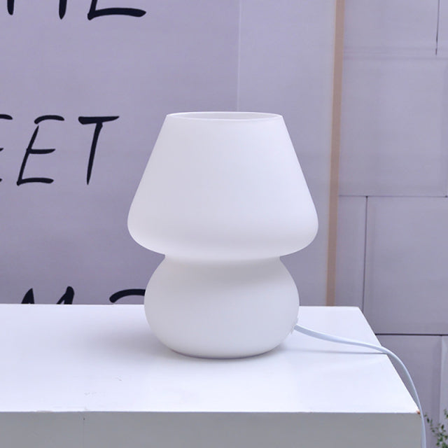 Stunning Mushroom Glass Desk Lamp