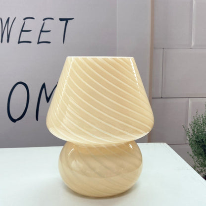 Stunning Mushroom Glass Desk Lamp