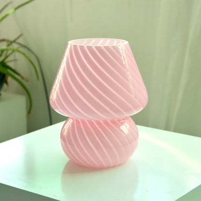 Stunning Mushroom Glass Desk Lamp