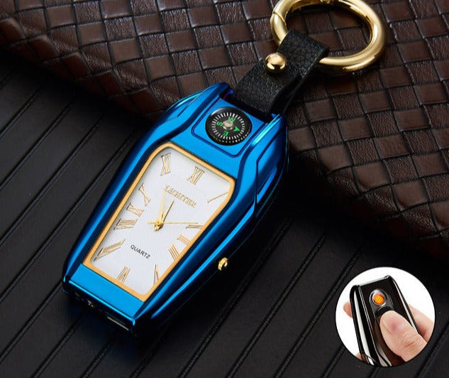 Premium Car Keychain Flashlight Watch - Luxicro