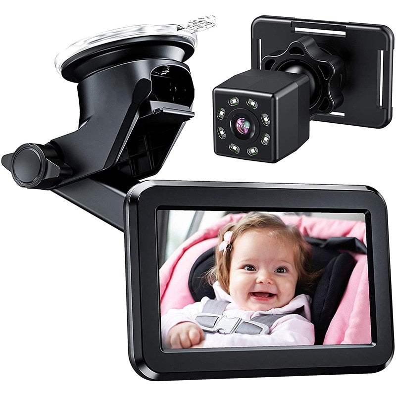 Baby Car Seat Back View Camera Monitor - Luxicro