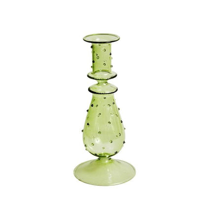 Colorful Glass Candle Stand | Decorative Home Table Centerpiece