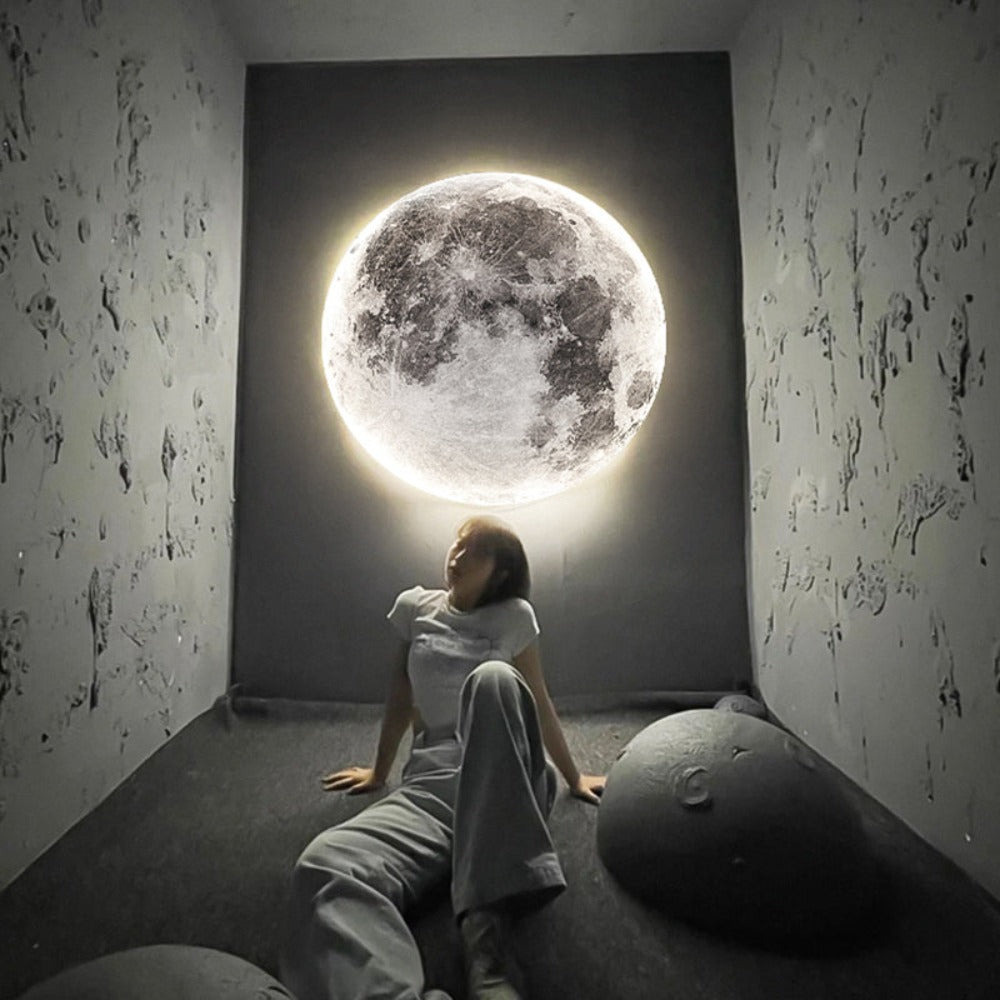 Glowing Moon Globe Night Light for Wall or Ceiling - Luxicro
