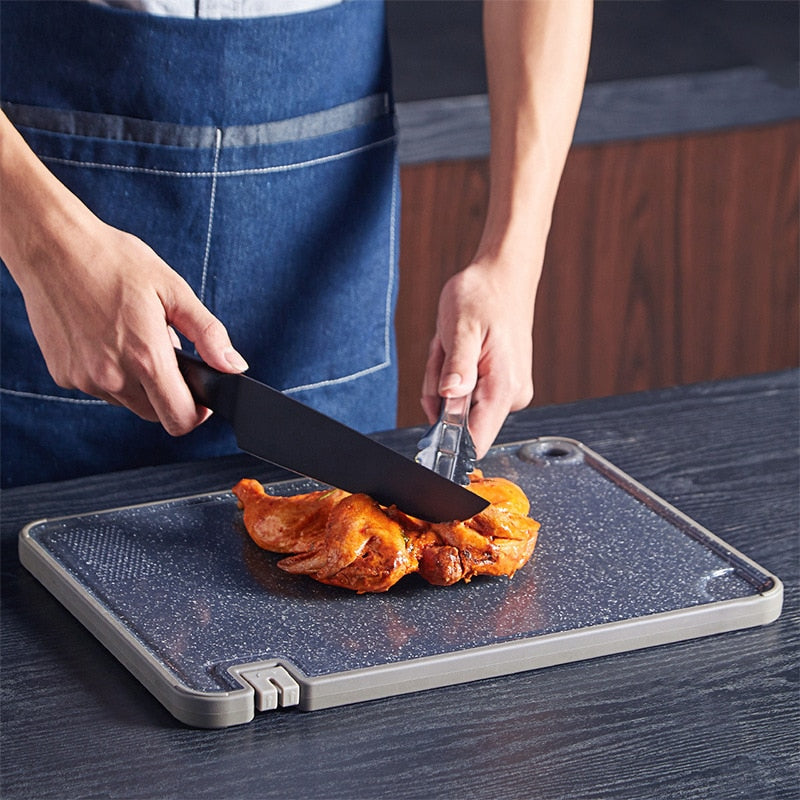 Easy Knife Sharpener Wood Cutting Board - Luxicro