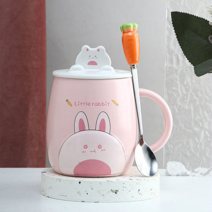 Colorful Kitty Pattern Coffee Cup Set