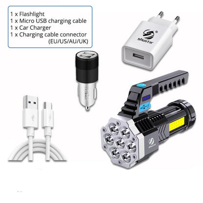 Durable Rechargeable High Power LED Flashlight