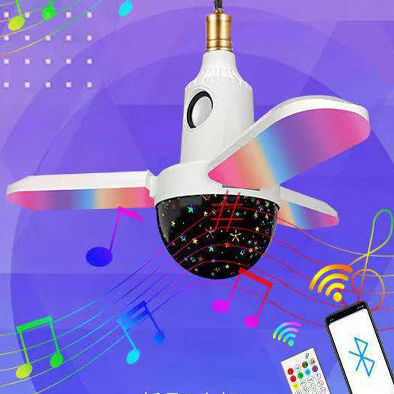 Compact Bluetooth Speaker with Colorful LED Lights - Luxicro