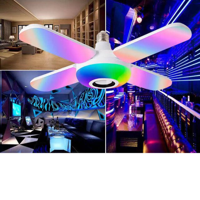 Compact Bluetooth Speaker with Colorful LED Lights
