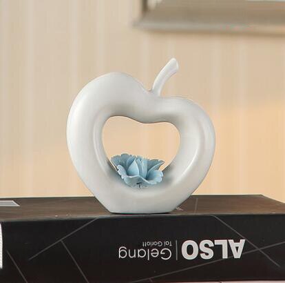 Lovely Ceramic Heart Figurine Decoration