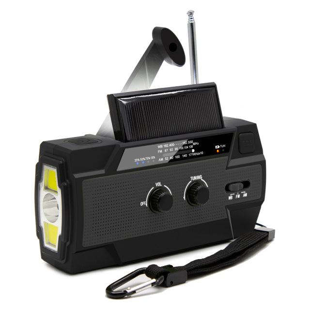 Compact Solar Powered LED Torch Charger