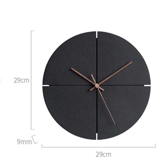 Natural Wooden Round Wall Clock