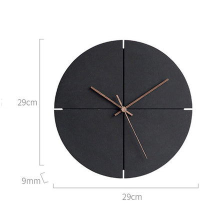 Natural Wooden Round Wall Clock