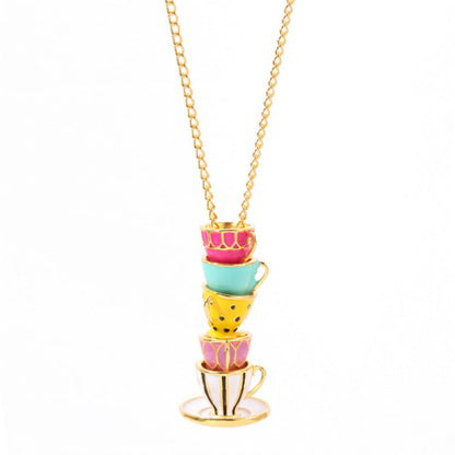 Delicate Tea Cup Charm Necklace