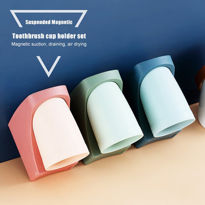 Powerful Stick Bathroom Toothbrush Holder