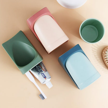 Powerful Stick Bathroom Toothbrush Holder