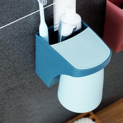 Powerful Stick Bathroom Toothbrush Holder