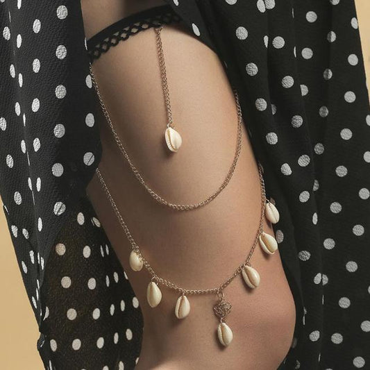 Boho Chic Beach Anklet Leg Chain - Luxicro