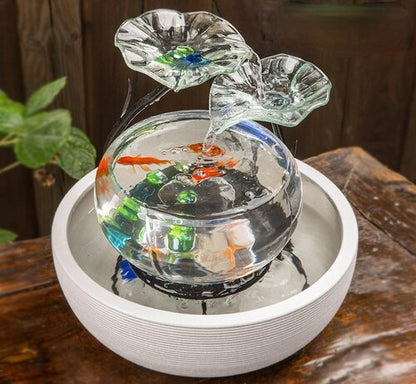Beautiful Indoor Fountain Fish Tank