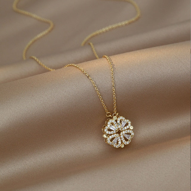 Romantic Silver Heart Necklace - Luxicro