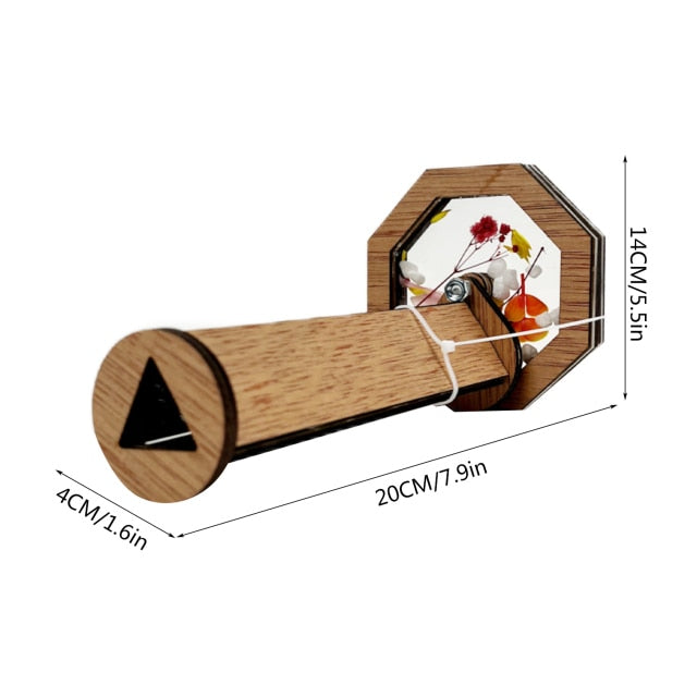 Fun DIY Wooden Kids Art Kaleidoscope Set - Luxicro