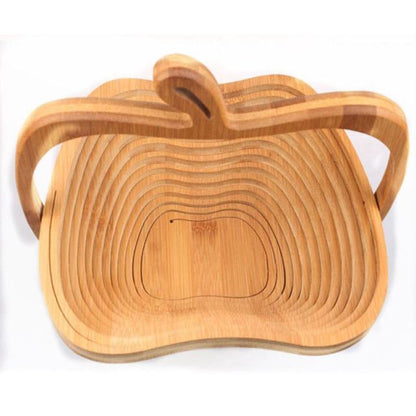 Foldable Natural Wooden Fruit Holder