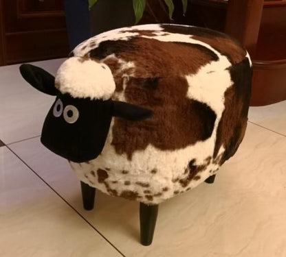 Soft Sheep Storage Footstool Cube