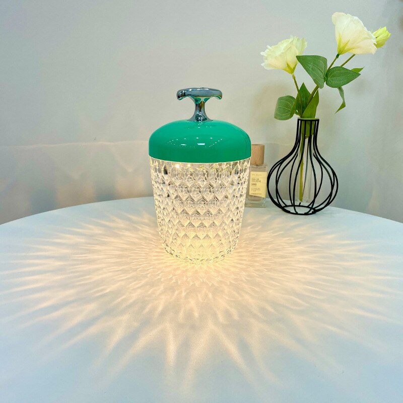 Elegant Crystal Glass Desk Lamp