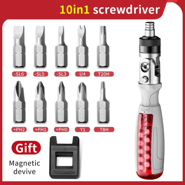Multi Tool Adjustable Screwdriver Set - Luxicro