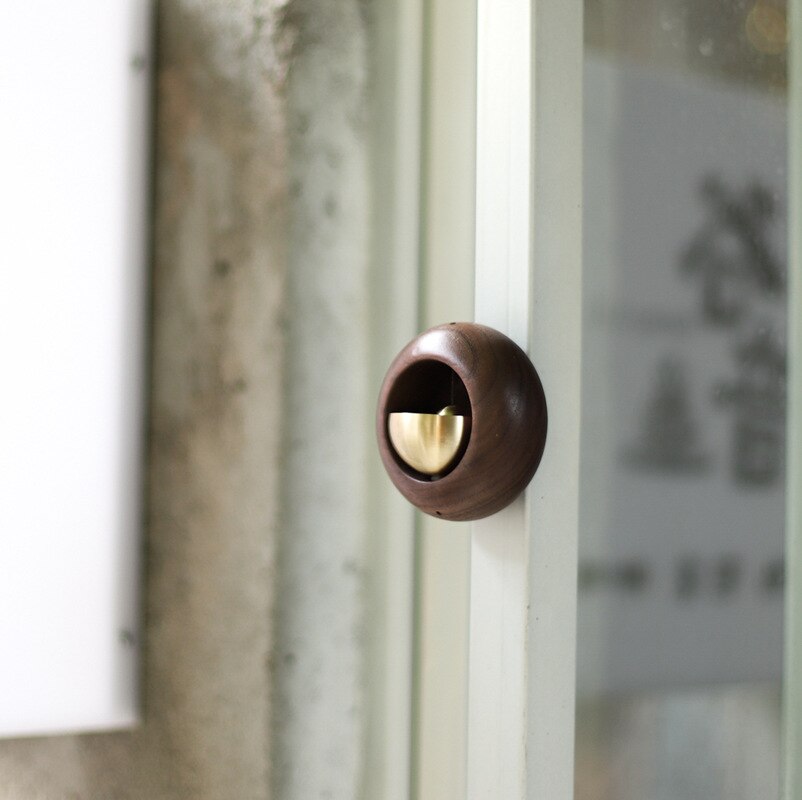 Rustic Wood Traditional Entry Bell