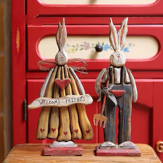 Cute Easter Rabbit Yard Ornament - Luxicro