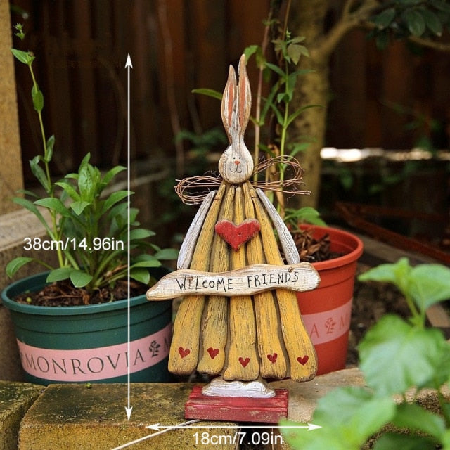 Cute Easter Rabbit Yard Ornament