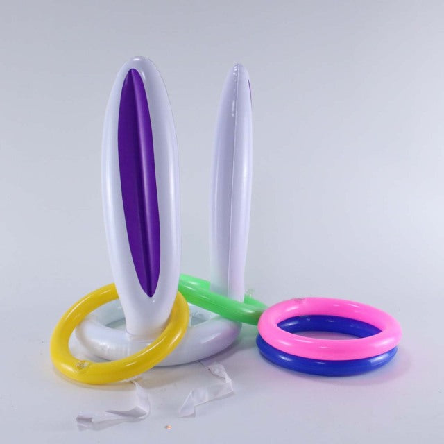 Colorful Spring Bunny Party Ring Toss Game - Luxicro