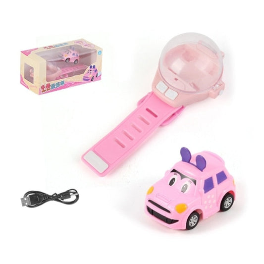 Cool Kids Remote Control Watch with Mini Vehicle Toy - Luxicro