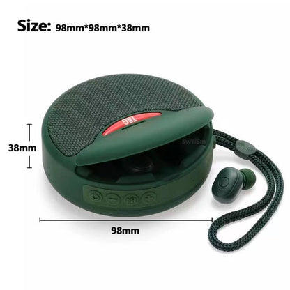 Compact Bluetooth Wireless Speaker Headphones