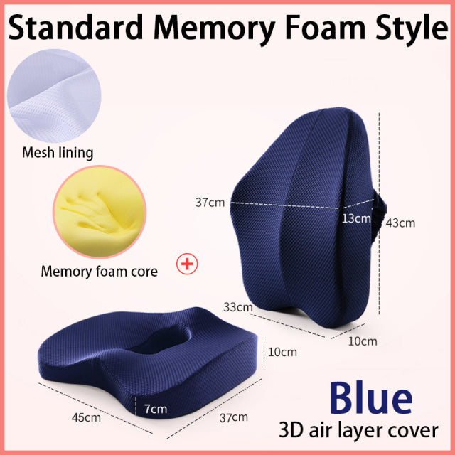 Ergonomic Office Chair Back Cushion Set