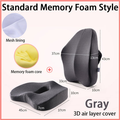 Ergonomic Office Chair Back Cushion Set