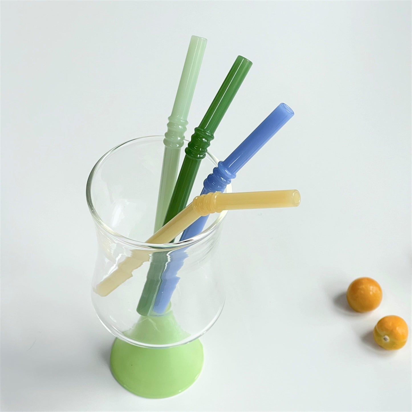 Eco Friendly Glass Drinking Straws Set