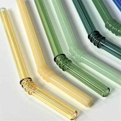 Eco Friendly Glass Drinking Straws Set