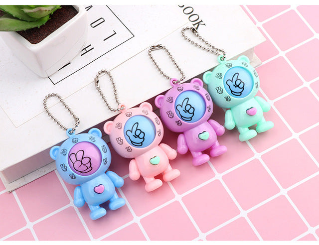 Cute Teddy Bear Charm Keychain - Luxicro